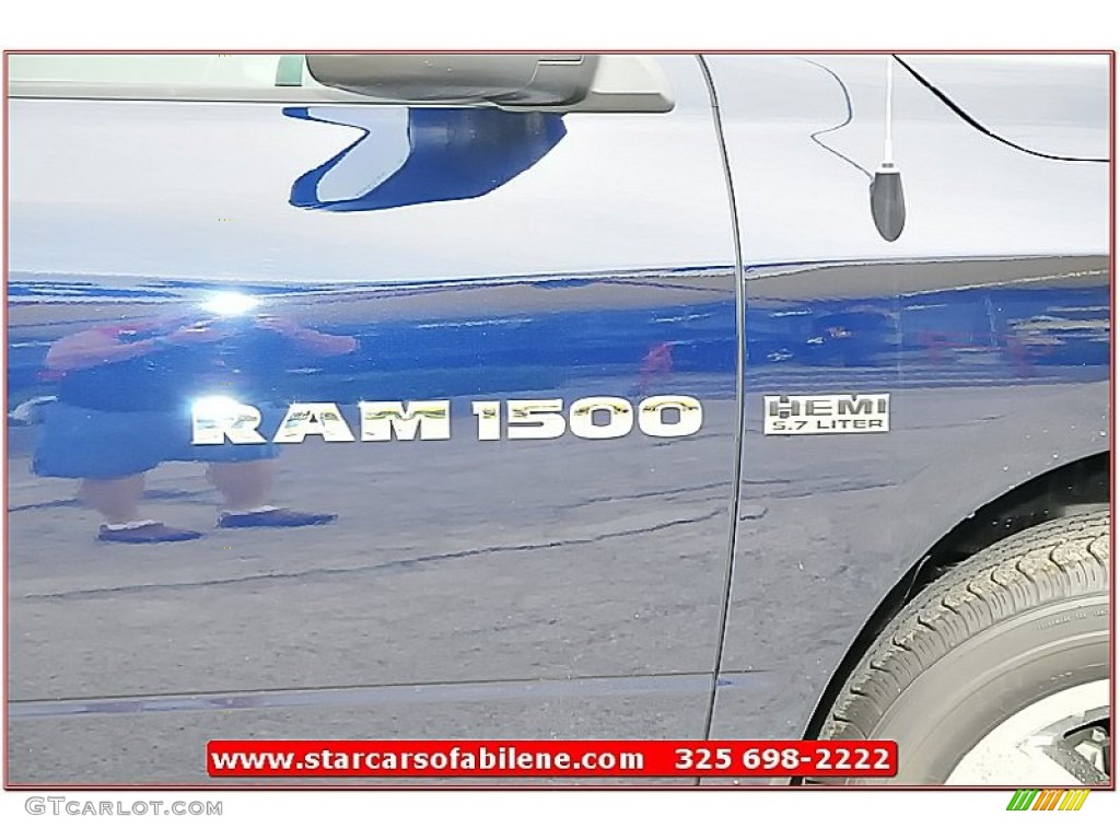 2012 Ram 1500 Express Regular Cab - True Blue Pearl / Dark Slate Gray/Medium Graystone photo #7