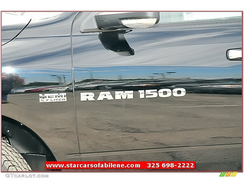 2012 Ram 1500 Lone Star Crew Cab - Black / Light Pebble Beige/Bark Brown photo #2