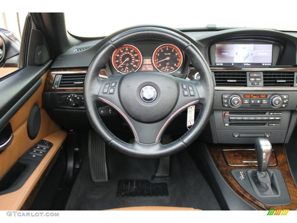 2008 BMW 3 Series 335i Convertible Saddle Brown/Black Dashboard Photo #72320245