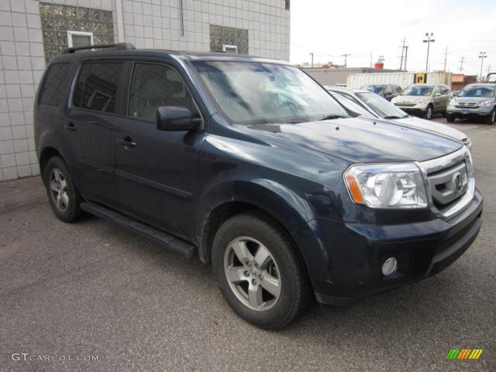 2010 Pilot EX-L 4WD - Bali Blue Pearl / Gray photo #1