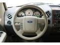 Tan 2004 Ford F150 Lariat SuperCrew Steering Wheel
