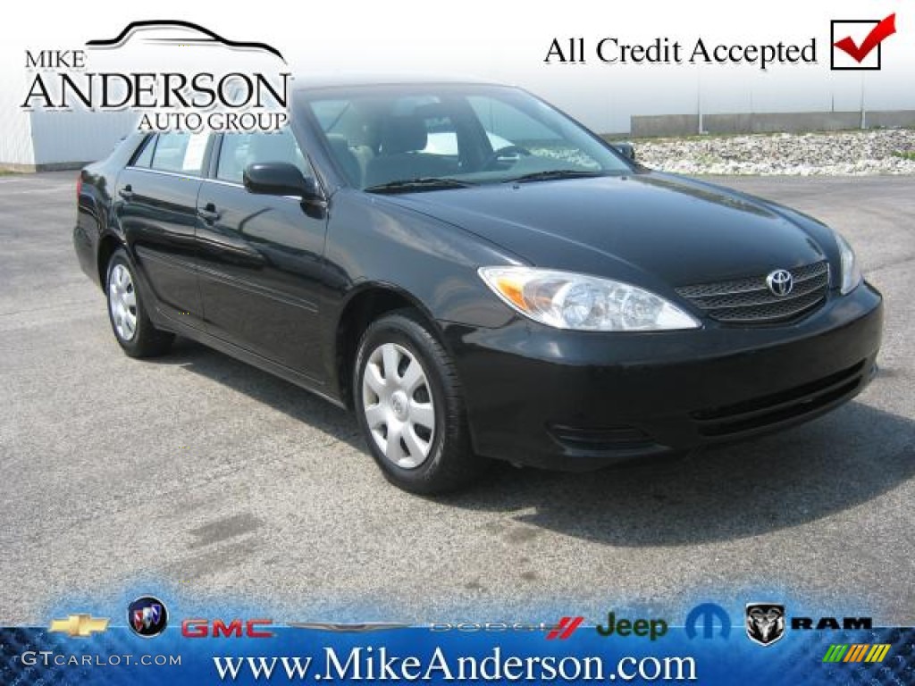 2003 Camry XLE - Black / Stone photo #1