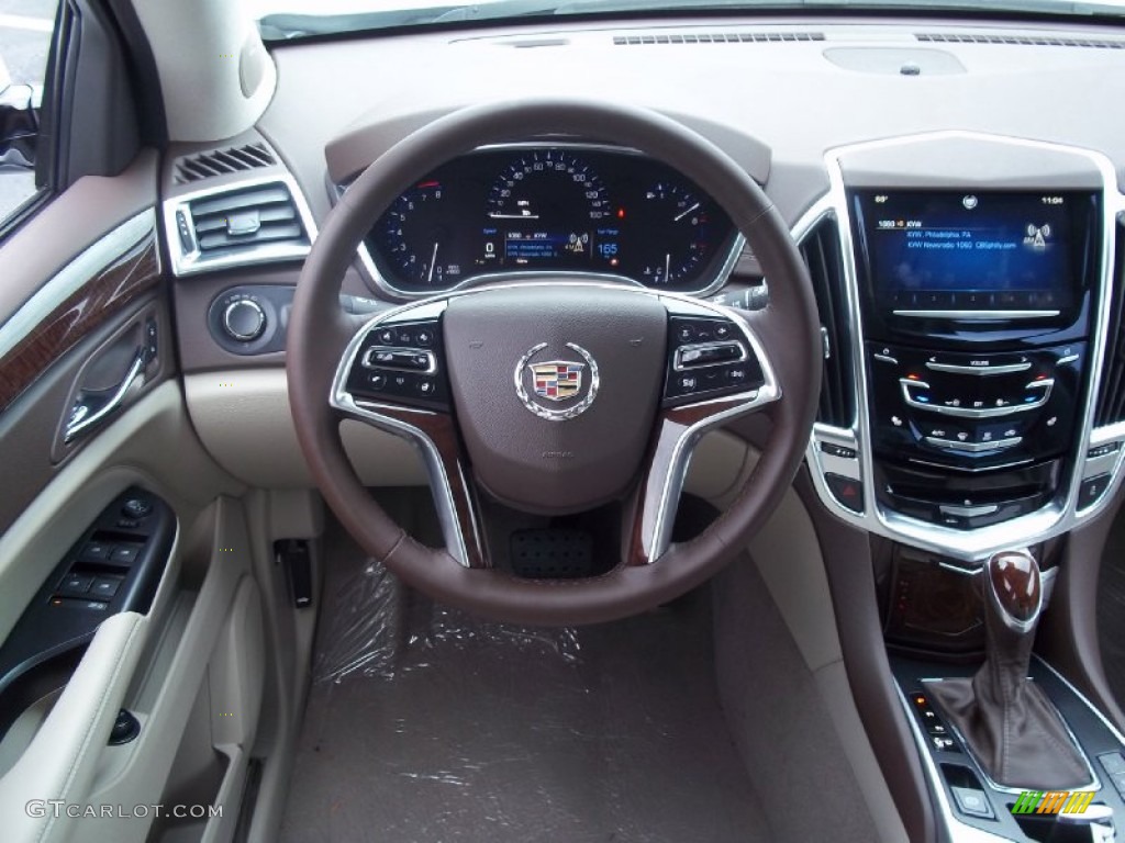 2013 Cadillac SRX Luxury AWD Shale/Brownstone Dashboard Photo #72326144