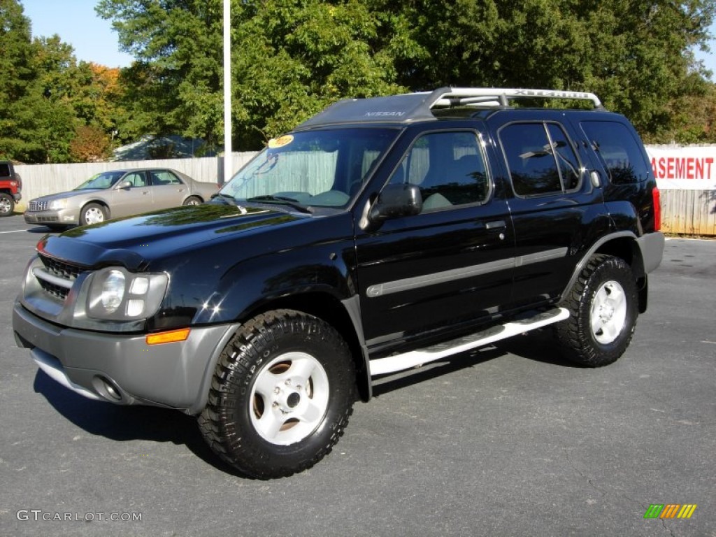 2003 Xterra SE V6 4x4 - Super Black / Charcoal photo #1