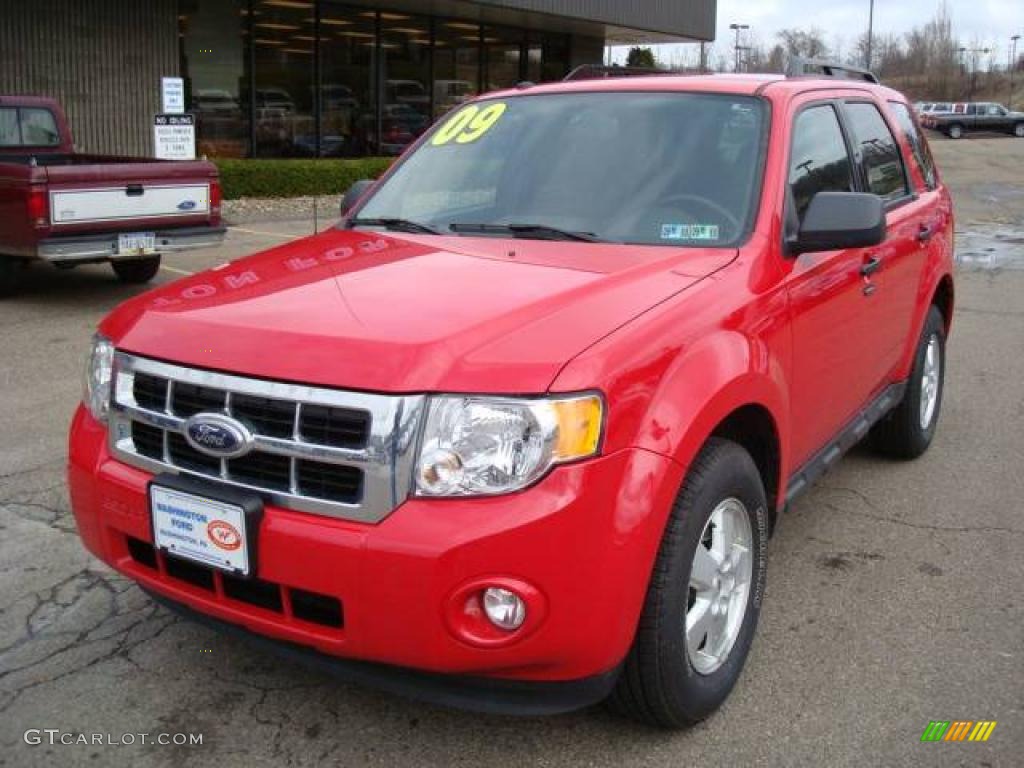 2009 Escape XLT V6 4WD - Torch Red / Charcoal photo #8