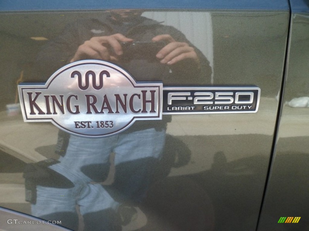 2004 F250 Super Duty King Ranch Crew Cab 4x4 - Estate Green Metallic / Castano Leather photo #10