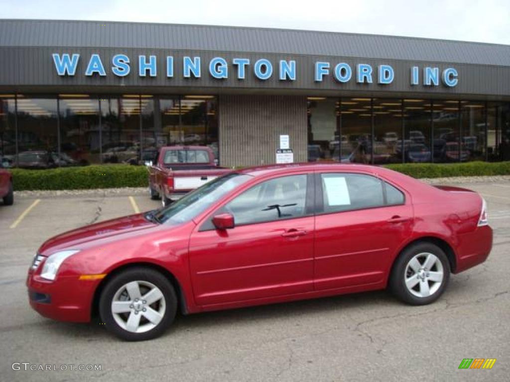 2009 Fusion SE - Redfire Metallic / Charcoal Black photo #1