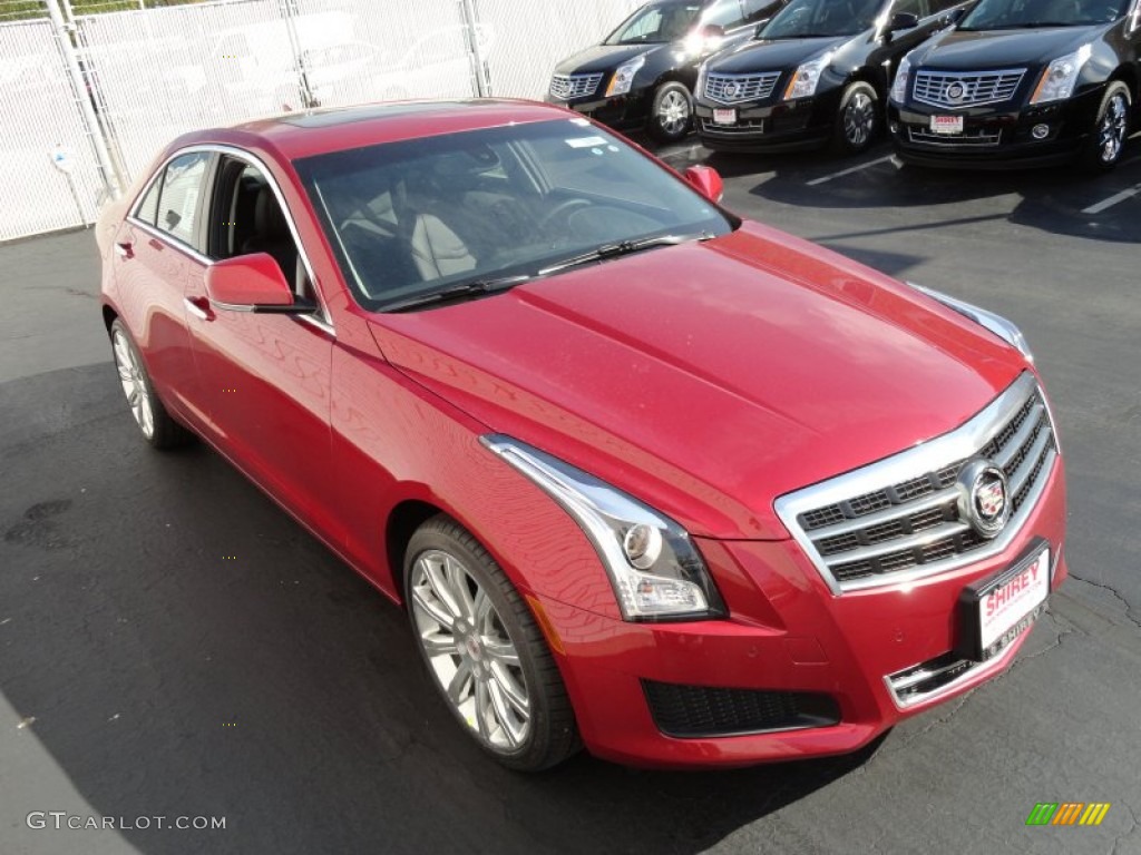 2013 ATS 2.5L Luxury - Crystal Red Tintcoat / Jet Black/Jet Black Accents photo #3