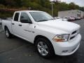 2012 Bright White Dodge Ram 1500 Express Quad Cab 4x4  photo #7