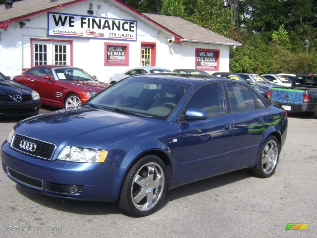2005 A4 1.8T Sedan - Ocean Blue Pearl / Beige photo #1