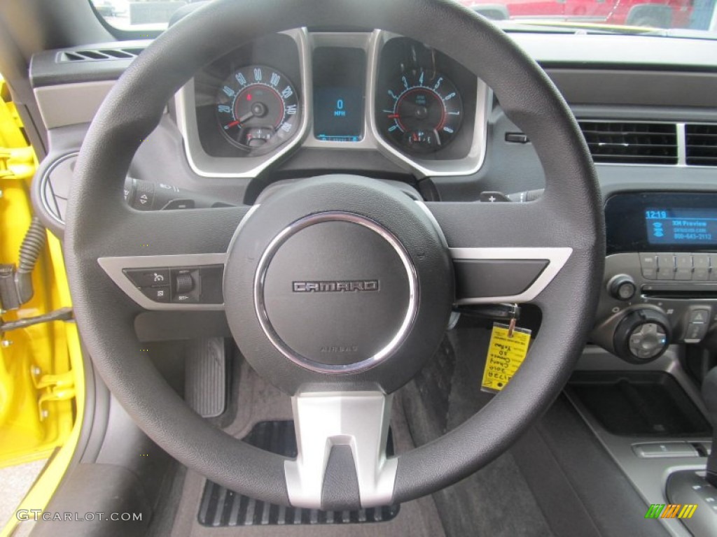 2010 Chevrolet Camaro LS Coupe Black Steering Wheel Photo #72328733