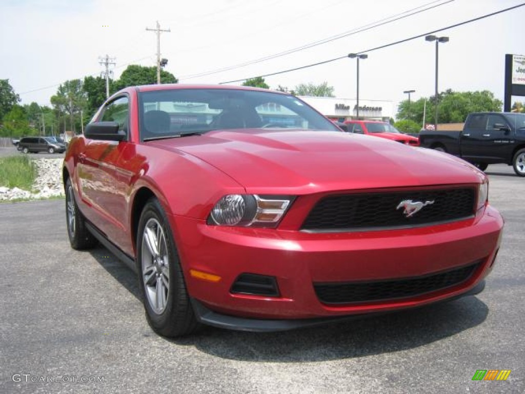 2011 Mustang V6 Premium Coupe - Red Candy Metallic / Charcoal Black photo #1