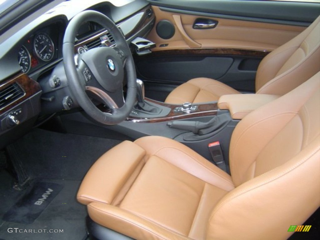 Saddle Brown Dakota Leather Interior 2010 BMW 3 Series 328i Coupe Photo #72328898