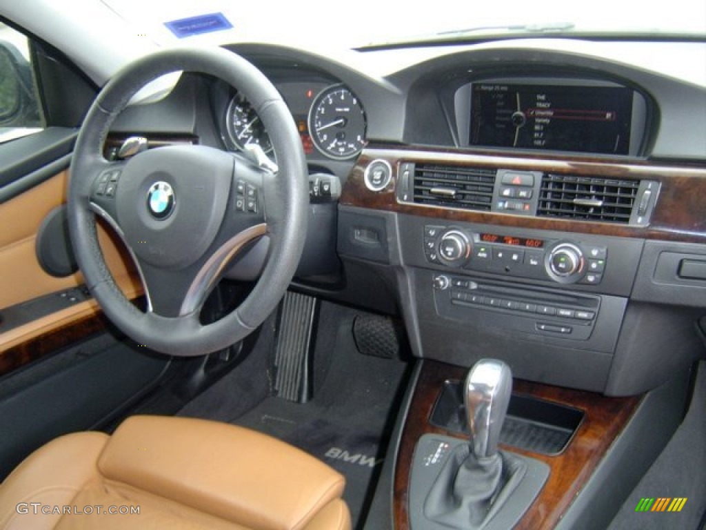 2010 BMW 3 Series 328i Coupe Saddle Brown Dakota Leather Dashboard Photo #72328937