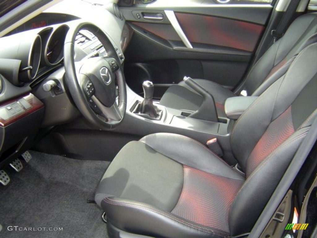 Black/Red Interior 2010 Mazda MAZDA3 MAZDASPEED3 Sport 5 Door Photo #72329144