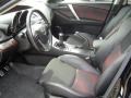 Black/Red 2010 Mazda MAZDA3 MAZDASPEED3 Sport 5 Door Interior Color