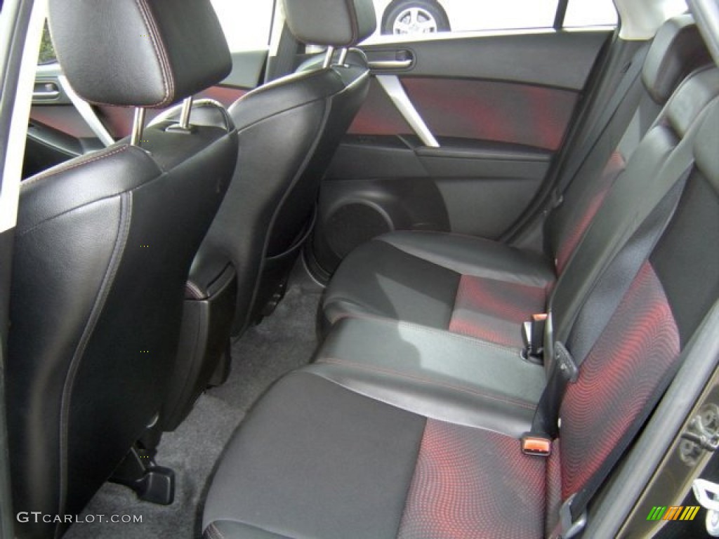 Black/Red Interior 2010 Mazda MAZDA3 MAZDASPEED3 Sport 5 Door Photo #72329162