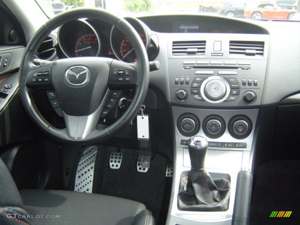 2010 Mazda MAZDA3 MAZDASPEED3 Sport 5 Door Black/Red Dashboard Photo #72329180