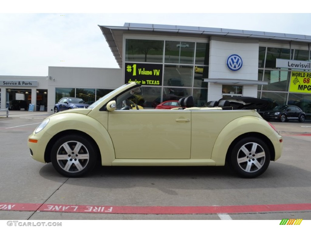 2006 New Beetle 2.5 Convertible - Mellow Yellow / Black photo #2