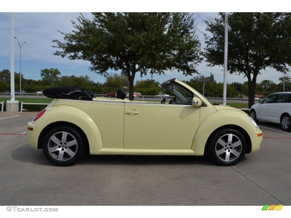 2006 New Beetle 2.5 Convertible - Mellow Yellow / Black photo #6