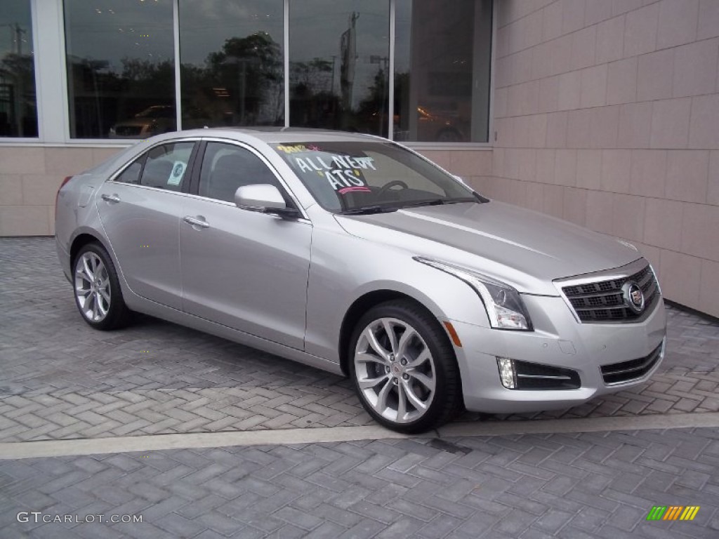 Radiant Silver Metallic 2013 Cadillac ATS 3.6L Performance AWD Exterior Photo #72329952