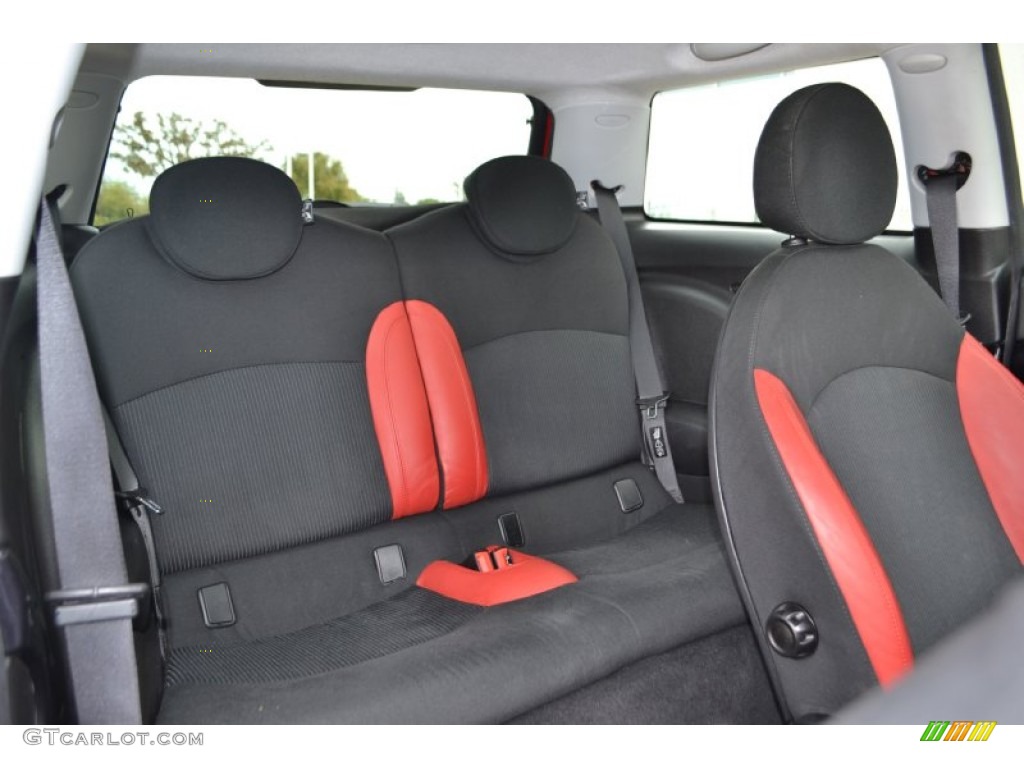 Rooster Red/Carbon Black Interior 2007 Mini Cooper S Hardtop Photo #72330140