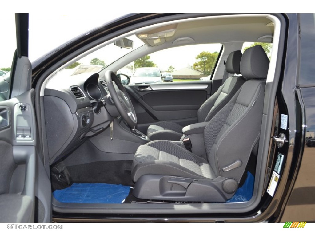 Titan Black Interior 2013 Volkswagen Golf 2 Door TDI Photo #72331622