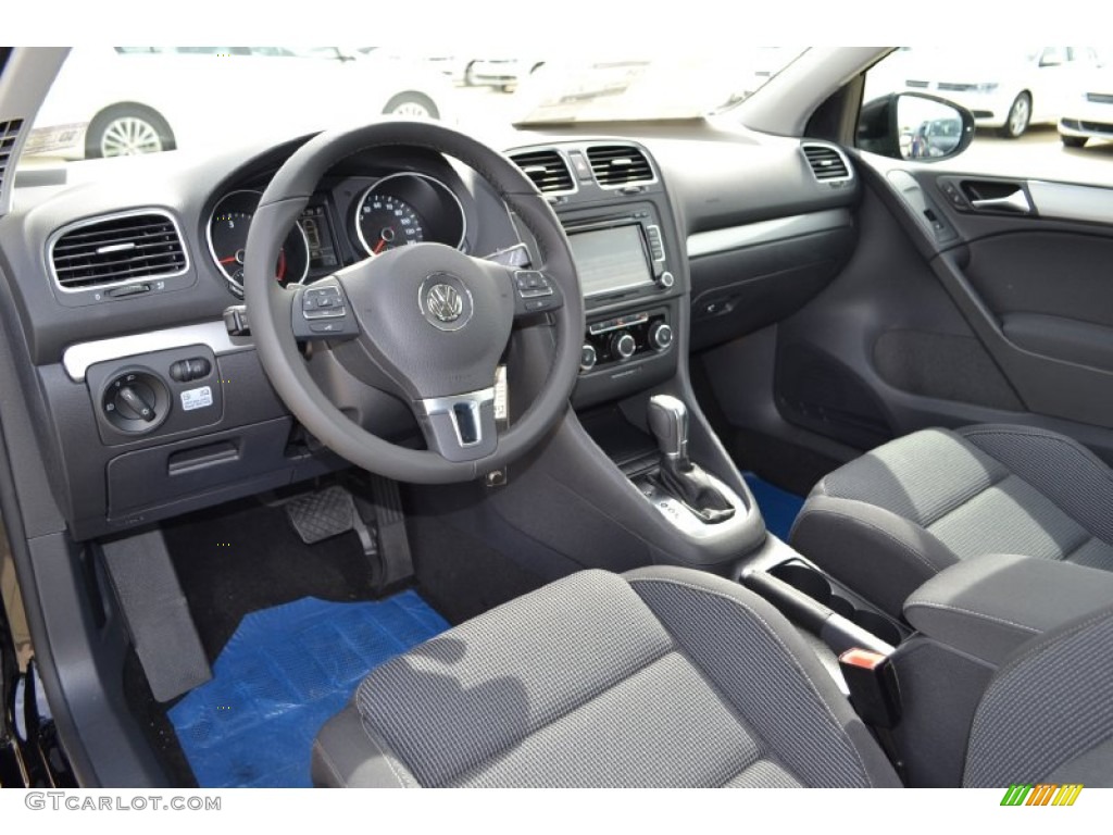 Titan Black Interior 2013 Volkswagen Golf 2 Door TDI Photo #72331658
