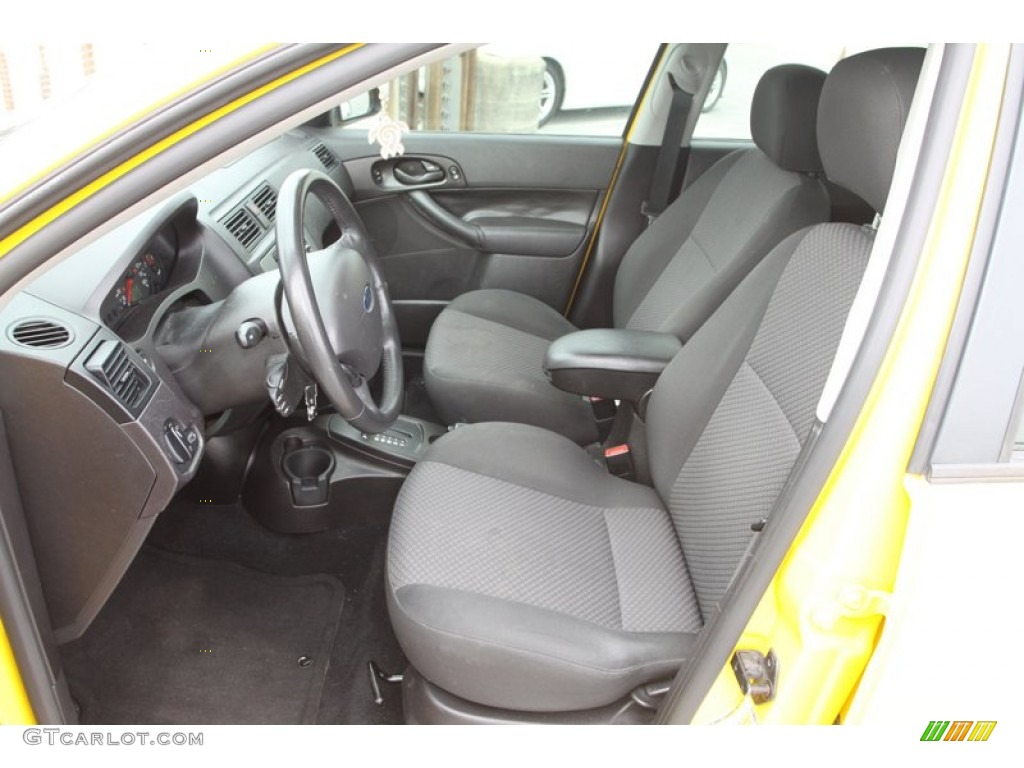 2007 Focus ZX5 SE Hatchback - Screaming Yellow / Charcoal/Light Flint photo #13