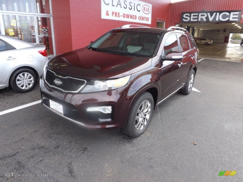 2013 Sorento SX V6 - Dark Cherry / Black photo #1