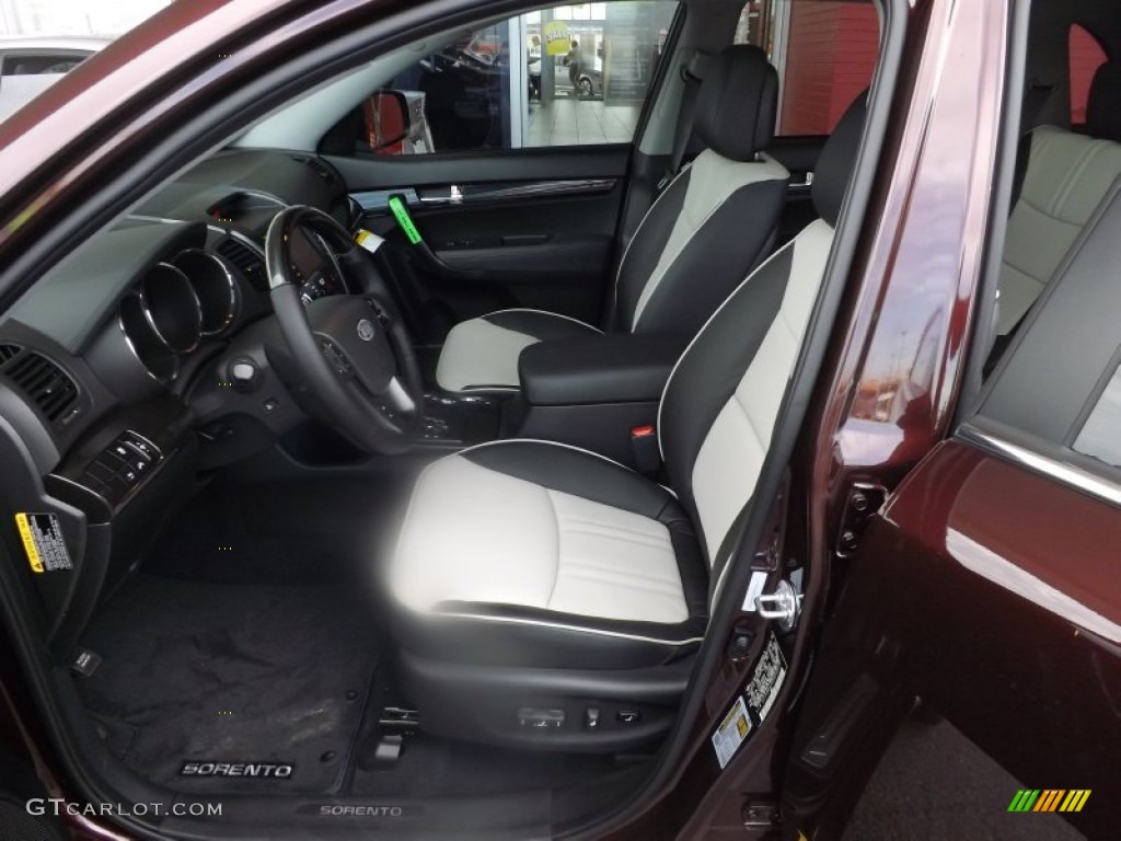 Black Interior 2013 Kia Sorento SX V6 Photo #72333092