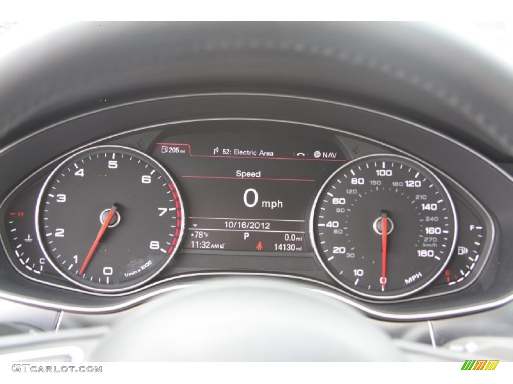2012 Audi A7 3.0T quattro Premium Gauges Photo #72333326