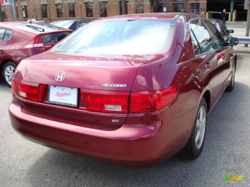 2005 Accord EX Sedan - Redondo Red Pearl / Gray photo #2