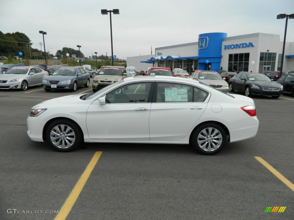 2013 Accord EX-L Sedan - White Orchid Pearl / Ivory photo #2