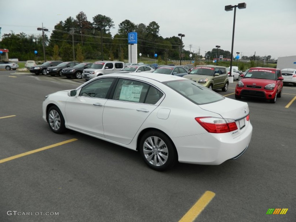 2013 Accord EX-L Sedan - White Orchid Pearl / Ivory photo #3