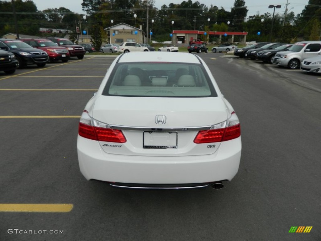 2013 Accord EX-L Sedan - White Orchid Pearl / Ivory photo #4