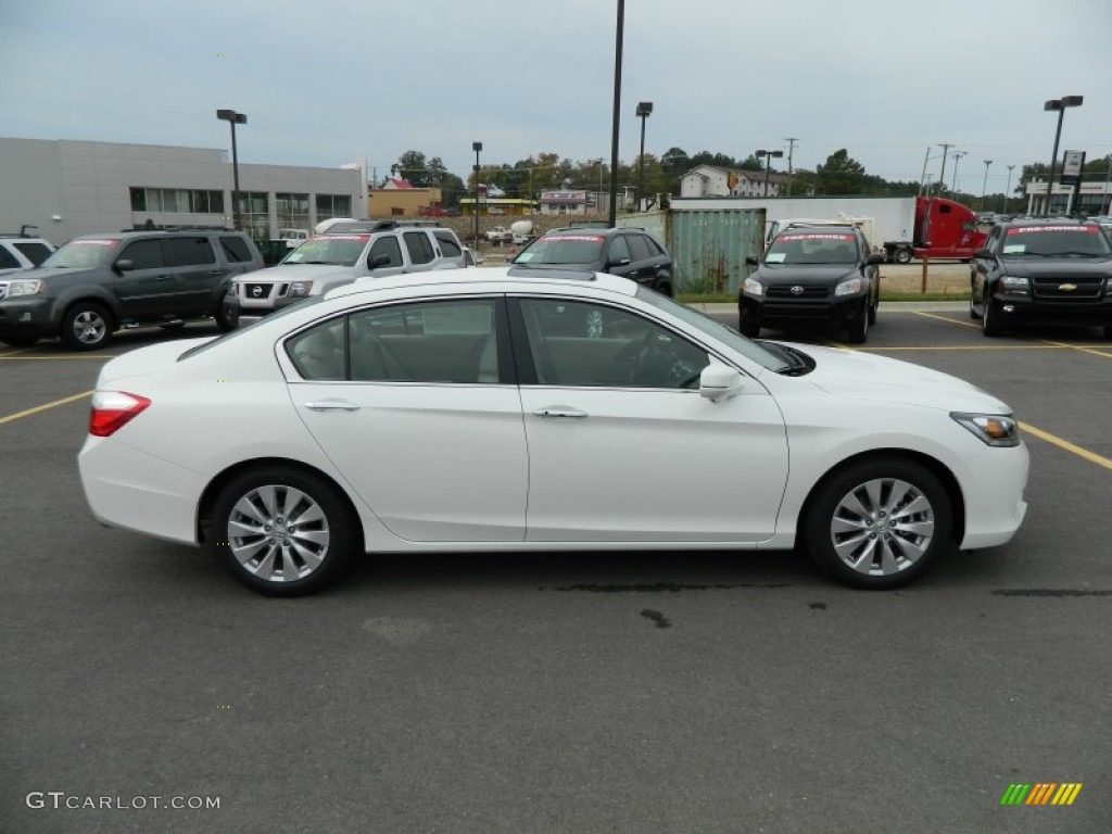 2013 Accord EX-L Sedan - White Orchid Pearl / Ivory photo #6