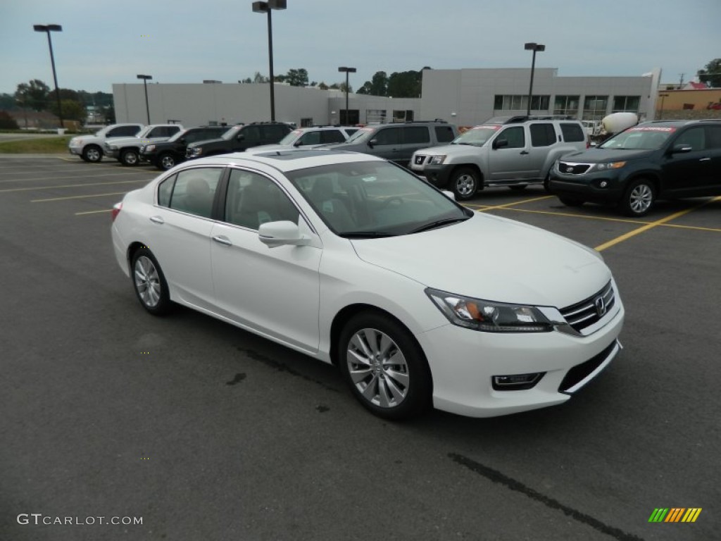 2013 Accord EX-L Sedan - White Orchid Pearl / Ivory photo #7