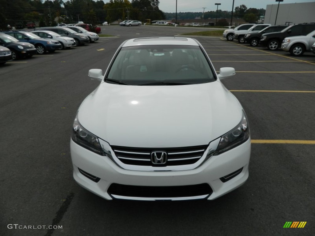 2013 Accord EX-L Sedan - White Orchid Pearl / Ivory photo #8