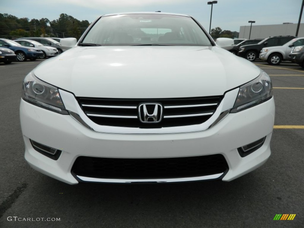 2013 Accord EX-L Sedan - White Orchid Pearl / Ivory photo #9
