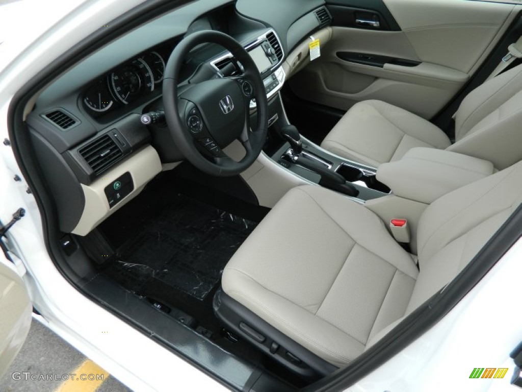 2013 Accord EX-L Sedan - White Orchid Pearl / Ivory photo #12