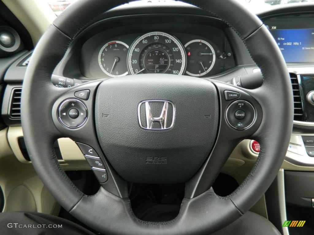 2013 Accord EX-L Sedan - White Orchid Pearl / Ivory photo #27