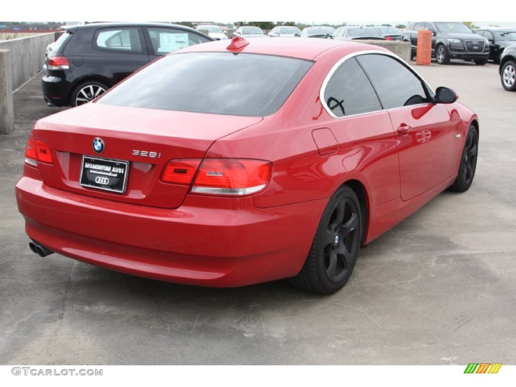 2009 3 Series 328i Coupe - Crimson Red / Cream Beige Dakota Leather photo #5