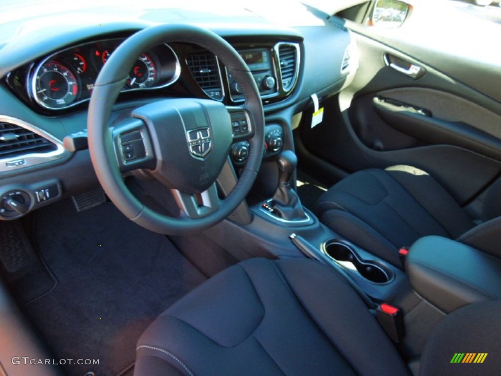 Black Interior 2013 Dodge Dart SXT Photo #72334985