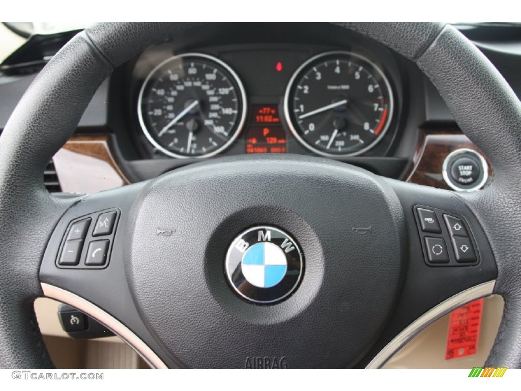 2009 3 Series 328i Coupe - Crimson Red / Cream Beige Dakota Leather photo #16