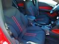 Black/Ruby Red 2013 Dodge Dart Rallye Interior Color