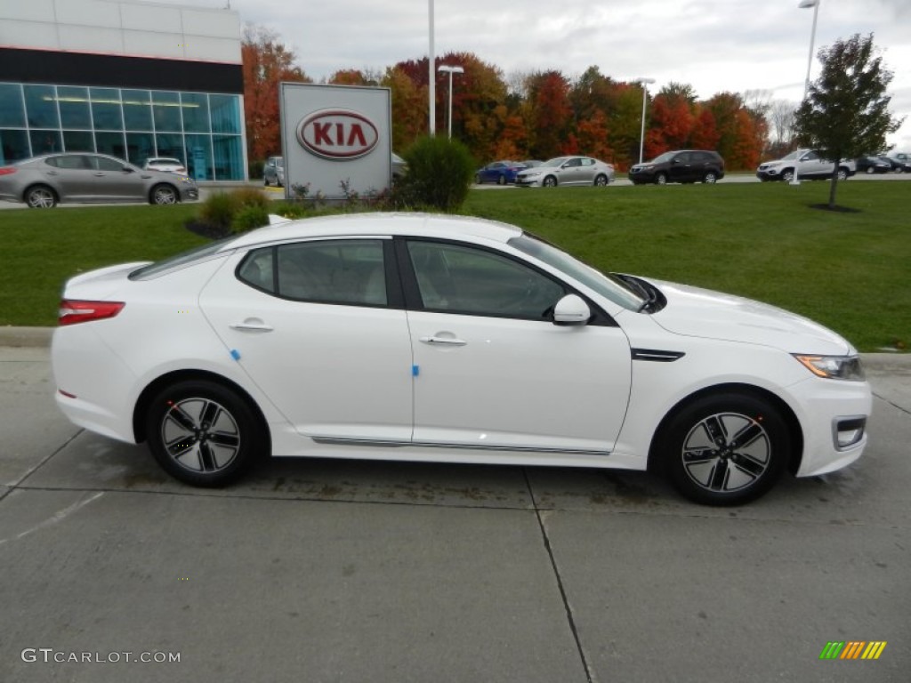 Snow White Pearl 2012 Kia Optima Hybrid Exterior Photo #72336026