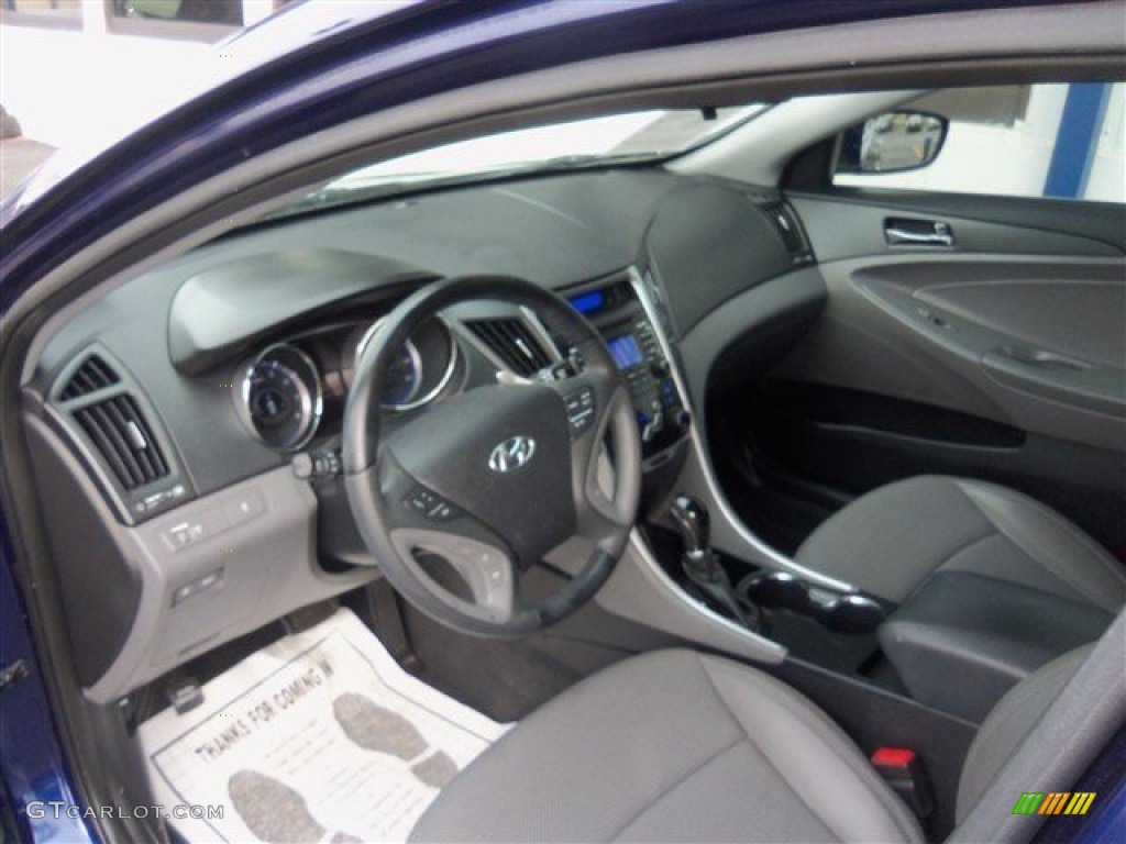 2011 Sonata SE - Indigo Blue Pearl / Gray photo #8