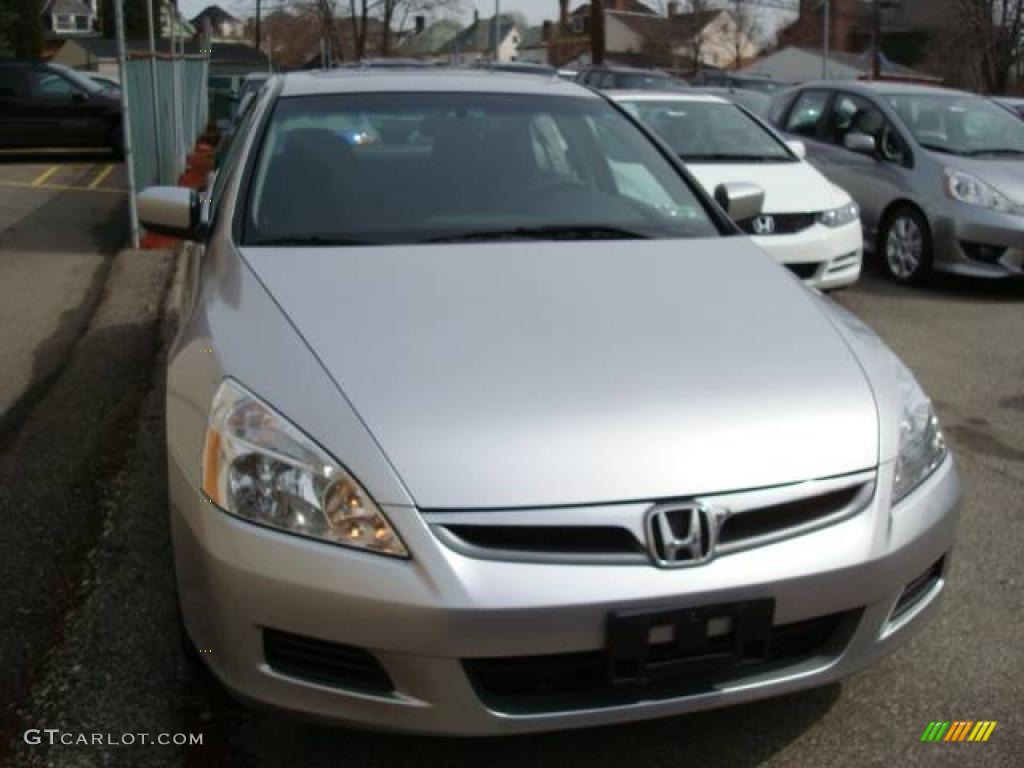 2006 Accord LX V6 Sedan - Alabaster Silver Metallic / Black photo #8