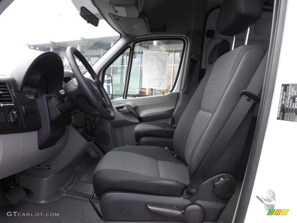 2012 Sprinter 3500 High Roof Extended Cargo Van - Arctic White / Lima Black Fabric photo #6
